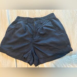 Madewell Shorts Womens Size 8‎ Blue High Rise Pleated front
